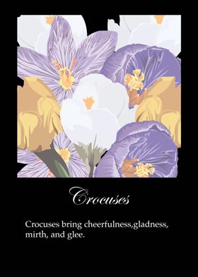 Crocuses poster