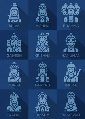 Hindu Gods Icons 6