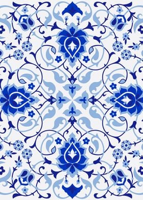 Iznik Turkish pattern