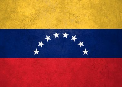 Flag of Venezuela on Wall