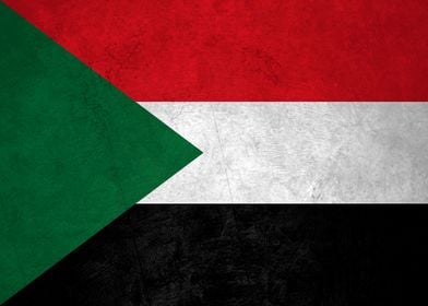 Flag of Sudan on Wall