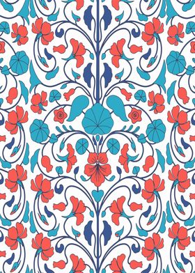 Iznik Turkish pattern