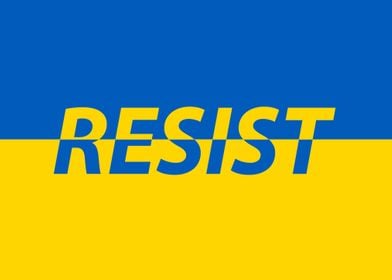 Resist Ukrainian flag