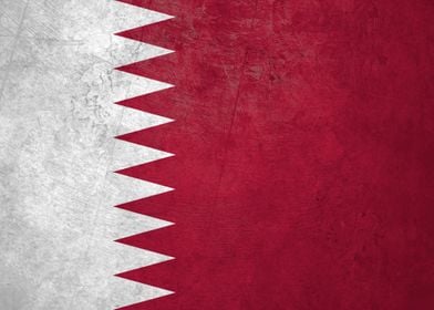 Flag of Qatar on Wall