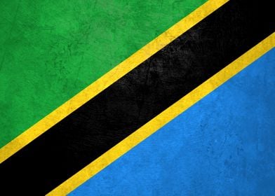 Flag of Tanzania on Wall