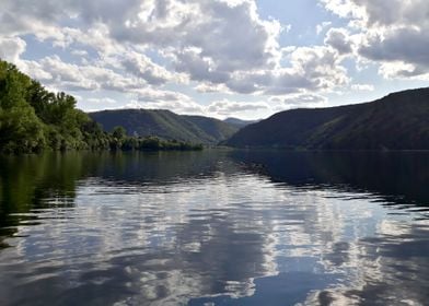 Mountain lake scape