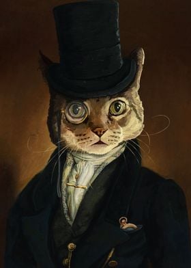Aristocratic Cat portrait