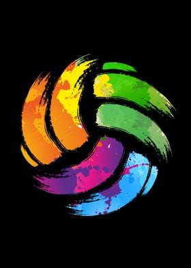 Colorful Volleyball Sport