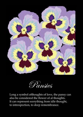 Pansies poster