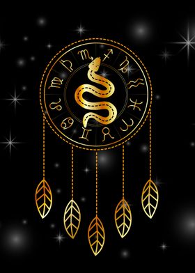 Dream catcher Zodiac snake