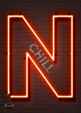 N Chill neon sign