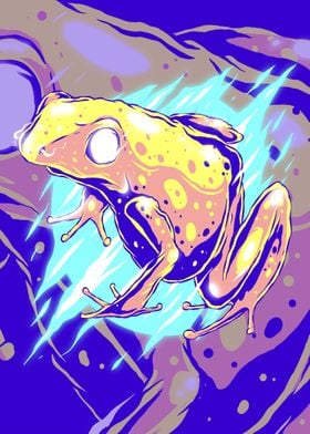 abstract frog