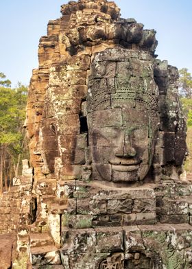 Stone face at Bayon