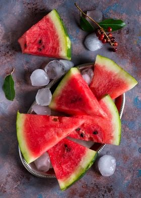 Watermelon slices