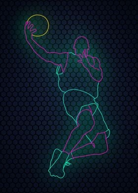 basketball neon