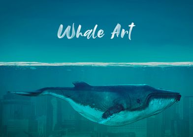 Whale Art Painting