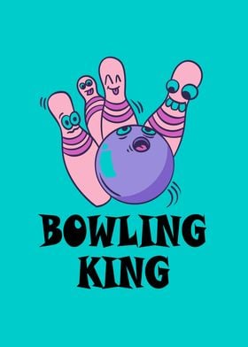 Bowling King Kids Birthday
