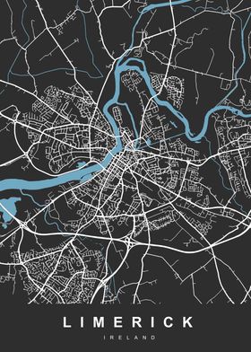 LIMERICK Map IRELAND UK