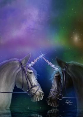 Galactic Unicorns in Love