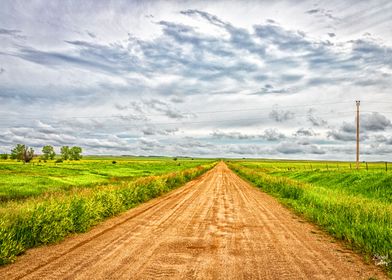 South Dakota Country Road