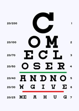 eye test quotes poster