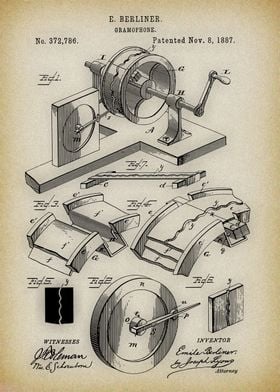 Gramophone Patent