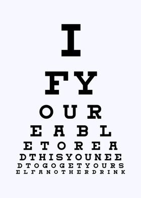 eye test quotes poster