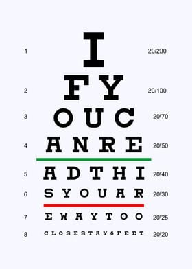 eye test quotes poster