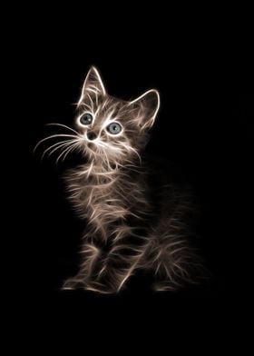 Cute Cat Neon