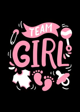 Gender Reveal Team Girl