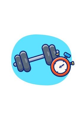 Dumbbell With Stopwatch