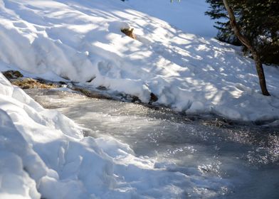 Frozen river