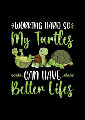 Funny Turtle Sayings Gifts' Poster by TW Design | Displate