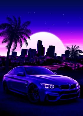 Synthwave Sport Car