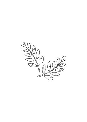 leaf branch minimalist