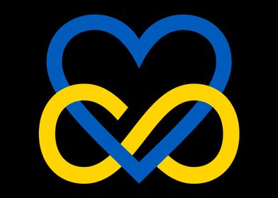 Ukraine Infinity Heart