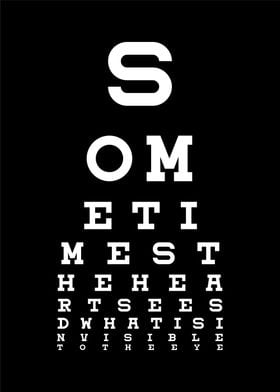 Vision eye test chart