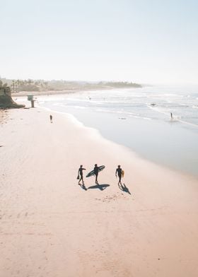 Surf Friends at Beach