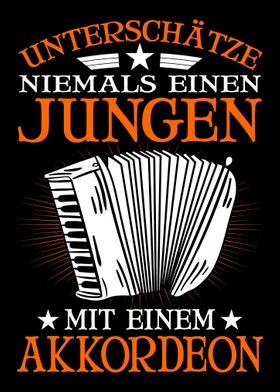 Akkordeon Junge Ziehharmon