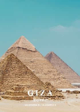 Giza Coordinate Art