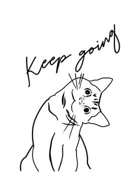 Keep Going Line Art