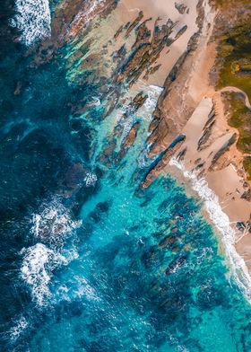 Tropical Beach from Above