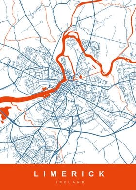 LIMERICK Map IRELAND