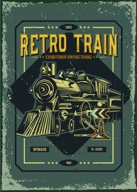 train vintage posters