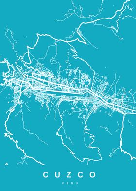 CUZCO City Map PERU