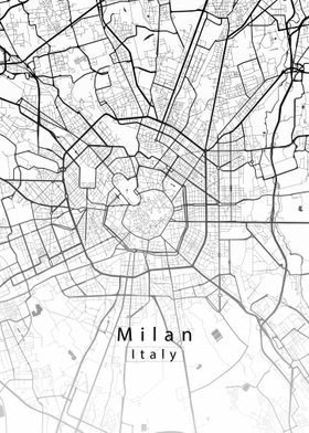 Milan City Map