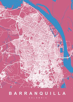 BARRANQUILLA Map COLOMBIA