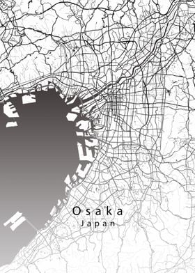 Osaka City Map