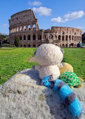 Friends at the Colosseum