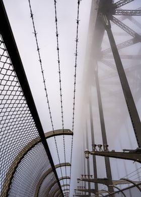 Sydney Harbour Bridge Fog